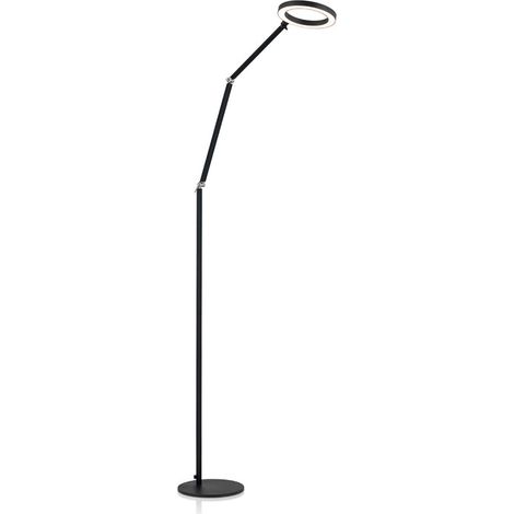 [GEBRAUCHT] B-Ware Ringo Stehlampe Bodenlampe LED schwarz Metall dimmbar verstellbar Lampenschal504