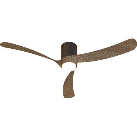 Ventilateur, NEMO II L - Ventilateur plafond LED Marron en Metal, MANTRA