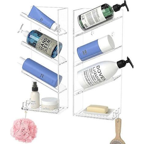 Sans ventouses ni vis, en acier inoxydable, facile à nettoyer (1/5)