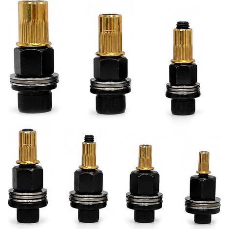 7 pièces Insert Fileté Metal Ecrou M3 M4 M5 M6 M8 M10 M12, Ecrou à Sertir pour Riveteuse Manuelle, Têtes de Rivet Fileté en Acier (1/5)