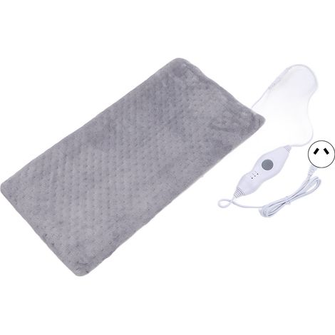 Couverture chauffante électrique 220-240V, protection surchauffe, carbone fibre coton respirant doux, confortable pour maison, fiche AU. (1/5)