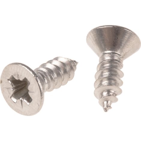 Vis autotaraudeuse RS PRO, N°No. 8 x 13mm, tête Fraisée, en Acier Inoxydable ( Prix pour Sachet de 100 )