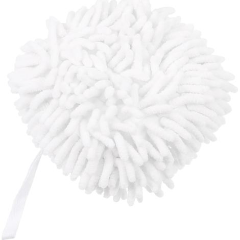 Torchon en chenille blanc pour cuisine en chenille blanche à séchage rapide (1/5)