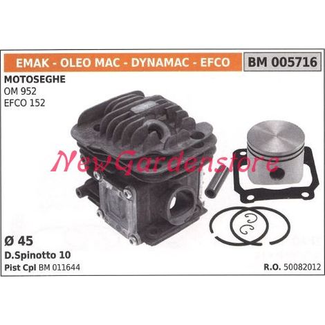 Cilindro pistone segmenti EMAK motore motosega OM 952 EFCO 152 005716