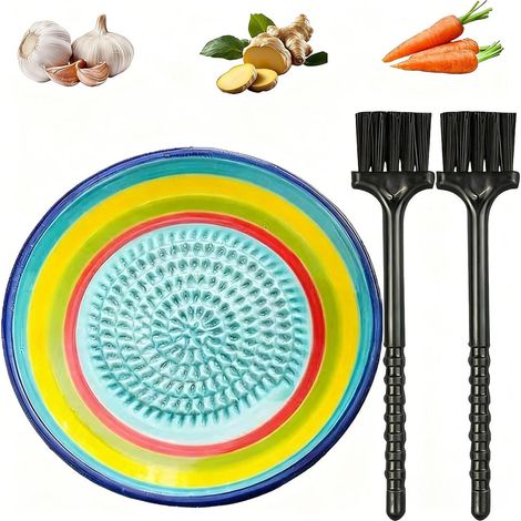 Céramique Ingwer râpe à ail râpe pour Babynahrung Saucen Curry (1/5)