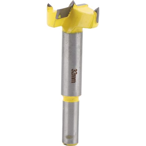 Mèche Forstner carbure 32mm pour percer trous charnières bois, outil ouverture bois durable (1/5)
