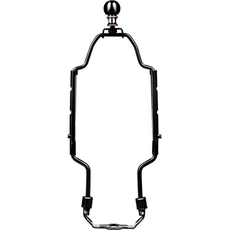 Kit de support de lampe à hauteur réglable, avec base en forme de selle, pour lampes de table et lampadaires.