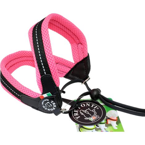Filiyano-Harnais Tre Ponti Mesh rose/ruban n° 1,5/ jusqu'à 4 kg