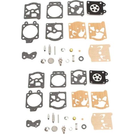 Kit di riparazione della membrana del carburatore con tubo del carburante per carburatore Walbro K20-WAT WA WT Echo STIHL Homelite Husqvarna Echo Dolmar McCulloch Jonsered (2 set)