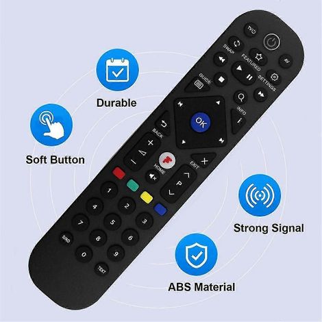 Replace T3-R Remote Control for Manhattan T3-R Freeview Play 4K Smart Recorder Remote Control