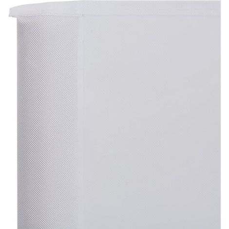 Paravent de jardin blanc 800 x 80 cm – Brise-vue, intimité et terrasse, paroi pliable (1/5)