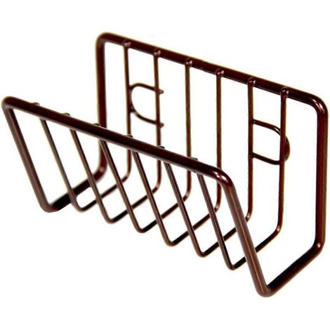 Porte-éponge en acier inoxydable avec ventouses pour évier, égouttoir de cuisine sans perçage, rangement compact pour accessoires et chiffons, Iro (1/5)