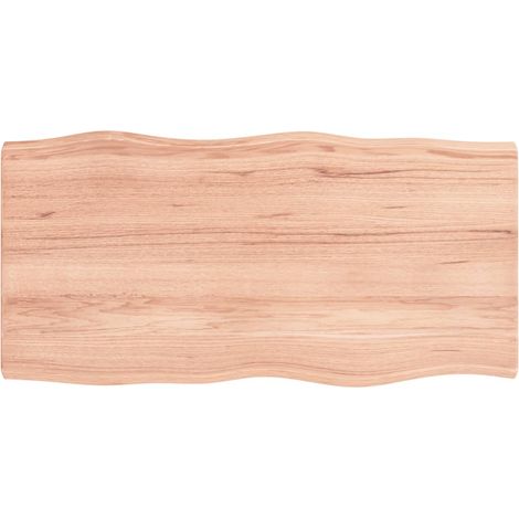 Dessus de table Dessus de bureau Plateau de table bois massif traité bordure assortie