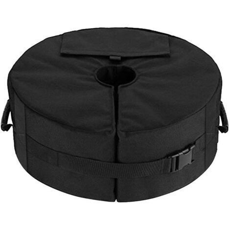 Sac de poids pour base de parapluie, sac de sable fixe amovible et coupe-vent pour base de parapluie de terrasse ronde, pour plage G (1/3)