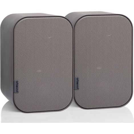 Artsound UNI20, Set aus 2 passiven Lautsprechern, 2-Wege HiFi-Lautsprecher, 10-40 Watt, Wandhalterung mit Kugelgelenk, geeignet für Räume bis zu 20 m² wie Flur, Küche, Toilette, Farbe: grau