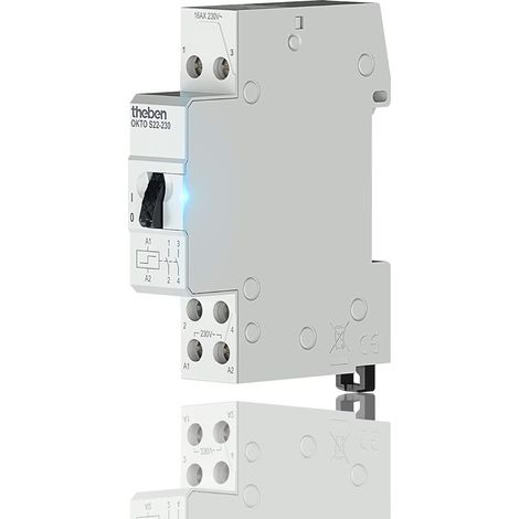 Theben OKTO S22-230 elektromechanischer Stromstoßschalter, 230V, Lichtsteuerung (1/5)