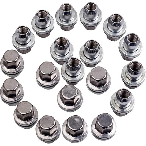 Ensemble de boulons de roue, acier allié haute résistance, diamètre de 19 mm, taille de filetage M12 x 1,5, Compatible avec Range Rover Sport 2005-2013, Discovery 3/4/5 2004-2014 (1/5)