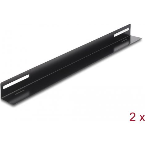 Delock Soporte de montaje de 19 para armario de red 450 x 40 mm 2 piezas