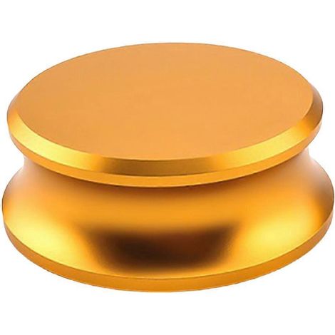 Disque stabilisateur de poids pour disque vinyle en aluminium, pince équilibrée, doré-- (1/5)