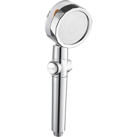 Turbo-hélice tête de douche haute pression pose de douche à main levée 360 ​​° Tête de douche haute pression rotative pour le robinet de salle de bain Pièce de remplacement (1/5)