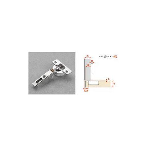 SALICE CERNIERA AMMORTIZZATA C7A6AE9 COLLO 0 - 50 pezzi