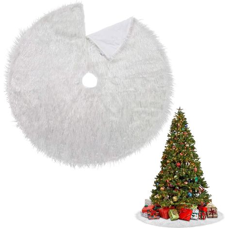 Tapis Sapin de Noel,Jupe Sapin de Noel 78cm,Cache Pied de Sapin de Noël pour Décorations de Fête de Vacances Jupe d'arbre de Noël (1/5)