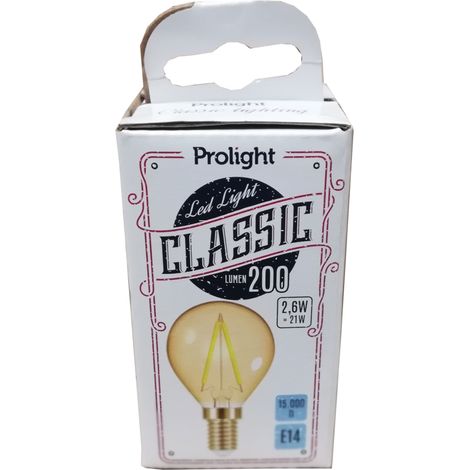 Ampolla Vintage Boule Led 2,6w E14