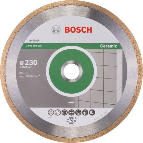 Bosch Diamanttrennscheibe Standard for Ceramic 230 x 25,40 x 1,6 x 7 mm