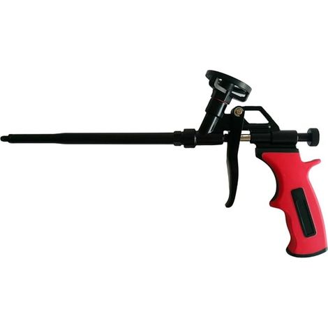 Schaumpistole Bauschaum Pistole PU Schaum Pistole für Pistolenschaum Montageschaum Bauschaum (Business Rot/Schwarz, 1)
