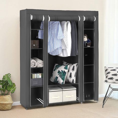 SiFree®Armoire de rangement. Grise dressing grande capacité 17213443cm (1/5)