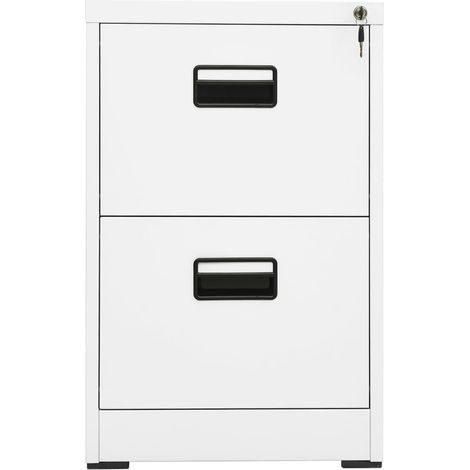 Maison Exclusive - Schedario Bianco 46x62x72,5 cm in Acciaio