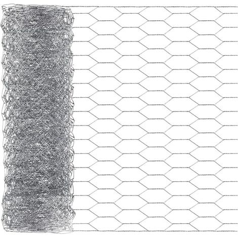 Grillage à poulet, 1 m x 0,4 m, grillage hexagonal galvanisé pour travaux manuels, jardin, volaille, filet en tissu pour poulet, chien, lapin (1/4)