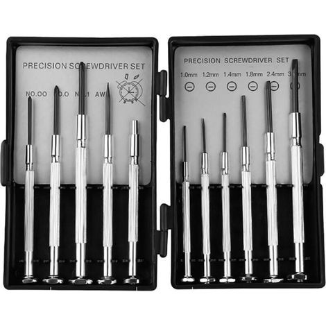 Kit di cacciaviti di precisione 11 in 1, mini cacciavite per la riparazione di occhiali, orologi e apparecchiature elettroniche. (1/5)