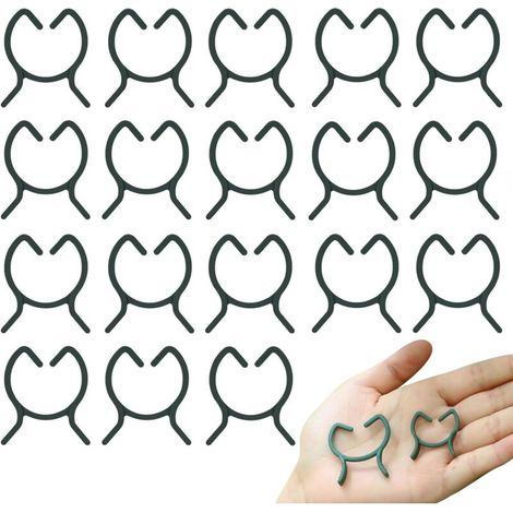 Bardusch 200 PCS Clips de Support pour Plantes, Attaches Réutilisables pour Tomates, Plantes Grimpantes, Légumes et Fleurs, Clips de Fixation Stables en Plastique Résistant aux Intempéries (1/5)