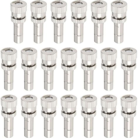 Buse D Atomisation - 6 Mm - Trou 0 6 Mm - Pour Jardin Serre Refroidissement - Lot De 20 (1/4)