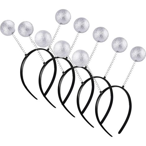 5 Bandes Alien Antenne pour Enfants Adultes - Accessoire Cosplay Insecte, Chapeau Halloween, Cadeau Déguisement UFO (1/5)