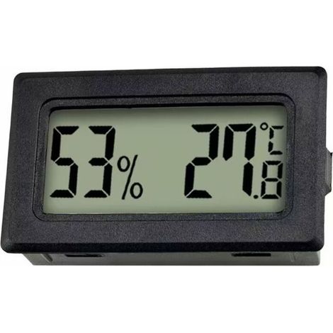 Mini thermomètre numérique LCD, hygromètre et testeur de température et d'humidité (ensemble de 5 pièces) (1/4)