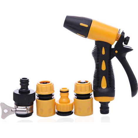 Pistolet D'Arrosage Pistolet Arrosoir Pomme D Arrosage Ensemble de Pistolet pulvérisateur pour Laver la Voiture et Les Animaux (1/5)