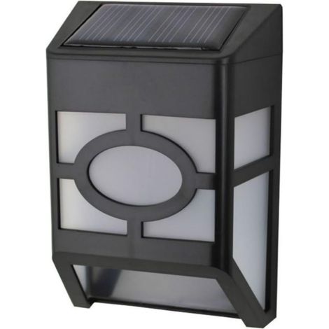 L'énergie solaire murale Lampes pour l'intérieur et l'extérieur, capteur de mouvement résistante aux intempéries intelligente Modes lampe solaire LED Light étanche pour jardin, balcon, et plus. (1/5)
