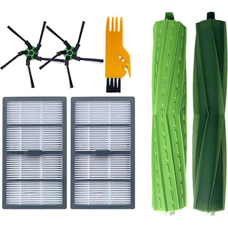 1 Set Hauptbürste, Seitenbürsten und HEPA-Filter für iRobot Roomba S9 (1/4)
