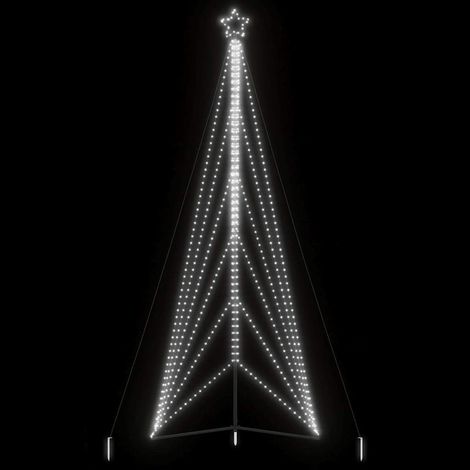 vidaXL Albero di Natale a LED 861 LED Bianco Freddo 478 cm (1/5)