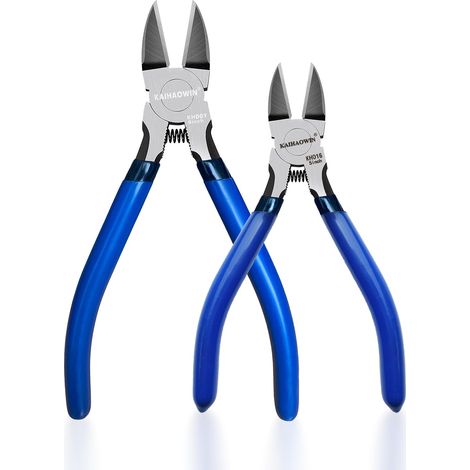 Lot de 2 coupe-fils de 12,7 cm et 15,2 cm, ultra tranchants, à ressort, pince coupante pour la fabrication de bijoux (1/5)