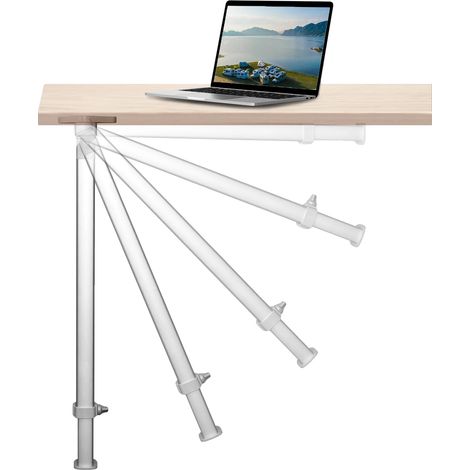 Patas de mesa telescópicas plegables, altura ajustable de 21,3 a 36,6 pulgadas, aleación de aluminio duradera. (1/2)