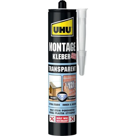 Montaggio Adesivo Trasparente, Cartuccia 310 G, 47215 - Uhu (1/4)