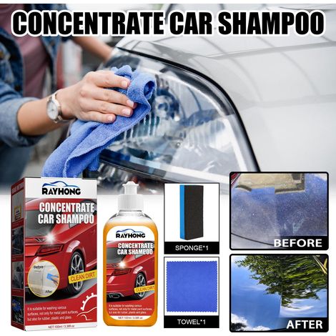 Shampoo Pour Carrosserie - Nettoyant Automobile Concentré - Mousse Abondante - Décontamination Puissante - Pour Lavage Extérieur Voiture - 100 ml (1/5)