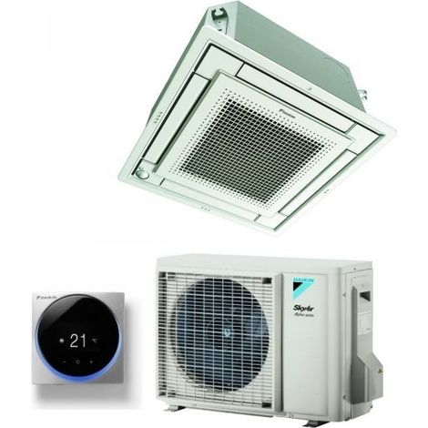 Climatizzatore Condizionatore Daikin a Cassetta Fully Flat 12000 BTU FFA35A9 + RZAG35A R-32 Wi-Fi Optional con Comando a Filo e Griglia Inclusi R-32,Comando a filo Madoka Nero BRC1H52K,Italia 2+2