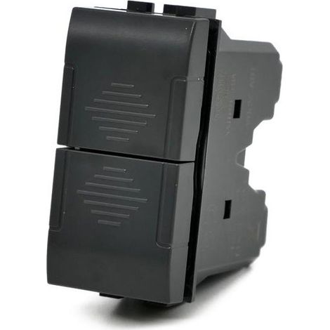 Doppio pulsante compatibile con living light international air tasto interruttore saliscendi 1p 10a 220v nero