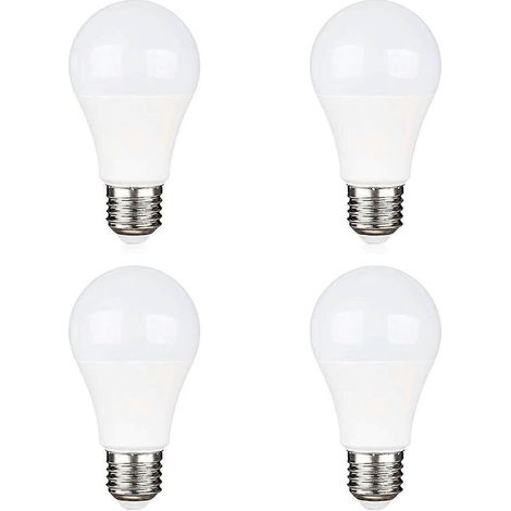Ampoules LED E27 9 W, blanc froid 6000 K, équivalent halogène 75 W, 12 V, alimentation 12 V/24 V, lot de 4. (1/5)