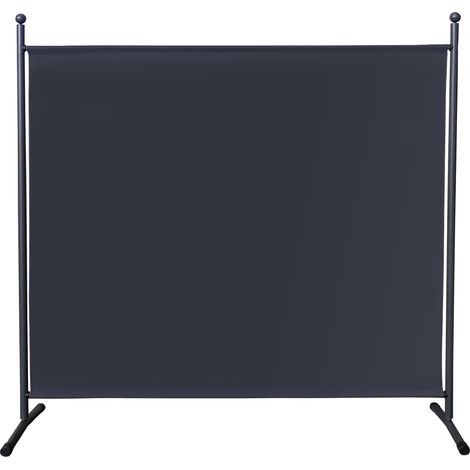 Quick-Star – Paravent extérieur 180 x 178 cm – Sichtschutz gris – 100% polyester – Structure en acier avec pied stable – Pour intérieur et extérieur (1/6)