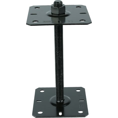 Verstellbarer Pfostenhalter Schwarz M20 für 13 x 13 bis 15 x 15 (1/2)